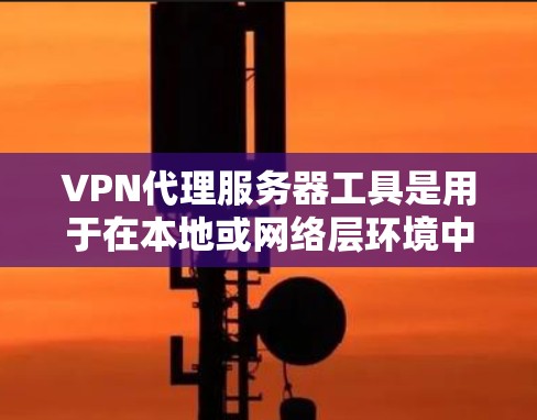 VPN代理服务器工具是用于在本地或网络层环境中访问互联网的软件或服务。以下是一些常见的VPN代理服务器工具及其特点