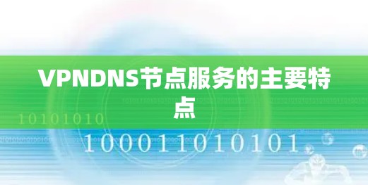 VPNDNS节点服务的主要特点