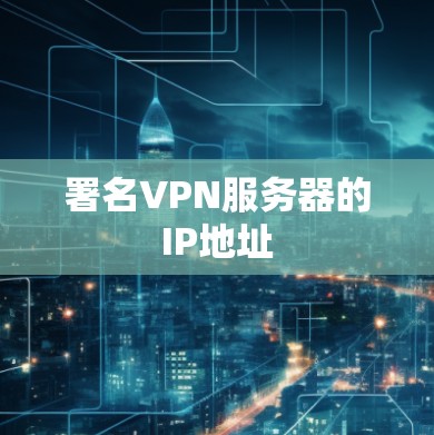 署名VPN服务器的IP地址