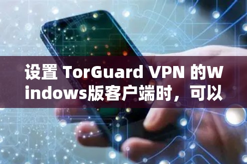设置 TorGuard VPN 的Windows版客户端时，可以按照以下步骤进行
