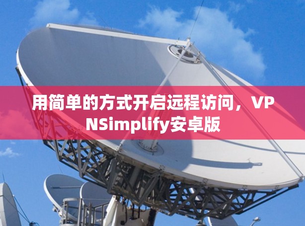 用简单的方式开启远程访问，VPNSimplify安卓版
